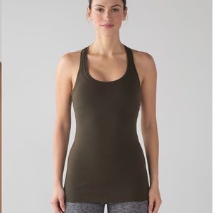 NWOT Lululemon Cool Racerback Tank in Olive so 10